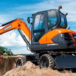 Запчасти колёсного экскаватора DOOSAN DX190W